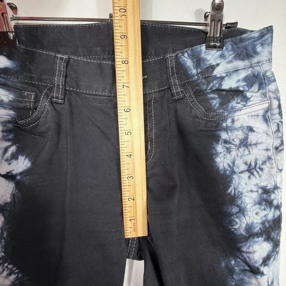 Vintage London Jean Stretch Cotton Pants Midnight Tie Dye Sides Size 0 - Picture 8 of 9